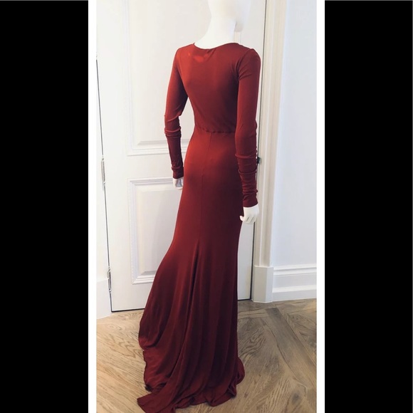 WOMENS PUCCI GOWN IN RED, STRETCH JERSEY SIZE 6 - Picture 5 of 7